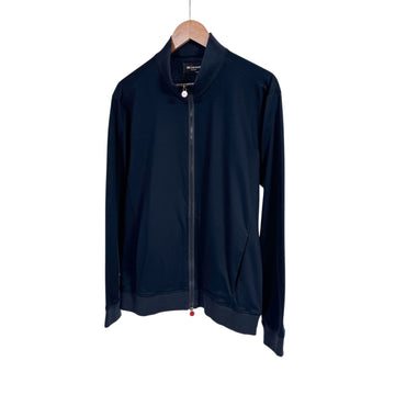 Kiton Men's High Neck Track Jersey Zip-Up Blouson Jacket Navy UMC032K06R491 158731775 [P]