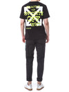 Off White Neon Velour Lettering T-shirt 124511158 [P]