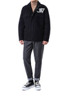 OFF WHITE Wolle Varsity Fieldjacke mit Logo-Stickerei/OMEA399C 99FAB001 1001 111122686 [P]