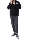 OFF WHITE Wolle Varsity Fieldjacke mit Logo-Stickerei/OMEA399C 99FAB001 1001 111122686 [P]