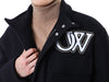OFF WHITE Wolle Varsity Fieldjacke mit Logo-Stickerei/OMEA399C 99FAB001 1001 111122686 [P]