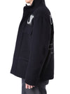 OFF WHITE Wolle Varsity Fieldjacke mit Logo-Stickerei/OMEA399C 99FAB001 1001 111122686 [P]