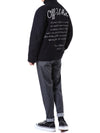 OFF WHITE Wolle Varsity Fieldjacke mit Logo-Stickerei/OMEA399C 99FAB001 1001 111122686 [P]