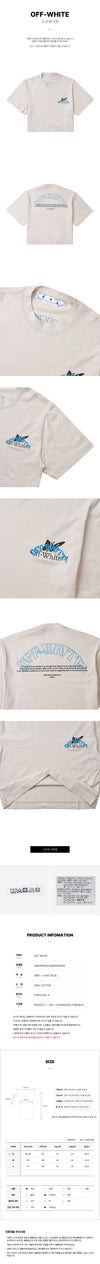 OFF WHITE Damen Butterfly Logo T-Shirt mit kurzem Arm 49734008 [P]
