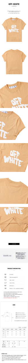 OFF WHITE Damen T-Shirt mit Logo-Print aus Baumwolle OWAA112S23JER0031701 49734030 [P]