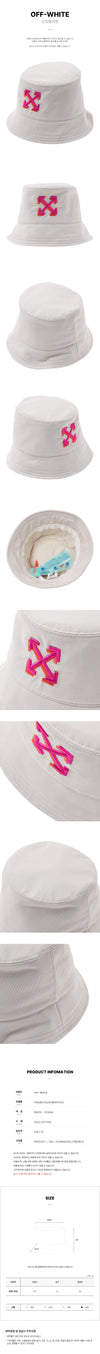 OFF WHITE Unisex Arrow Stickerei Bucket Hat OWLB021S23FAB0010132 53233339 [P]