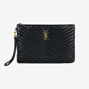 Saint Laurent Cassandra Tablet Pouch Clutch New Medium 559193 162954537 [P]