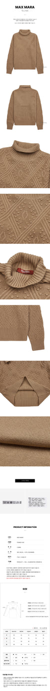 MaxMara PANINO 006 FW24 Women's Panino Turtleneck Knit 103226891 [P]