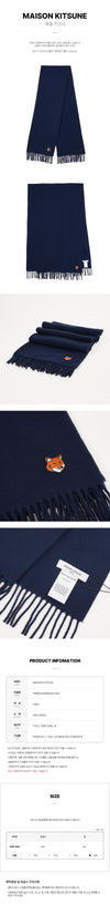 MAISON KITSUNE Fuchs Kopf Schal PM06201WB0044 0413 FW25 148395214 [P]