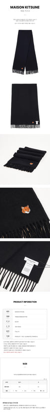 MAISON KITSUNE Fuchs Kopf Schal P199 FW25 148395220 [P]