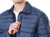 PARAJUMPERS Luna Logo Patch Kragen Daunennederjacke (C-Blau) D02 0300 115029257 [P]