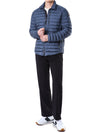 PARAJUMPERS Luna Logo Patch Kragen Daunennederjacke (C-Blau) D02 0300 115029257 [P]