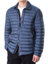 PARAJUMPERS Luna Logo Patch Kragen Daunennederjacke (C-Blau) D02 0300 115029257 [P]