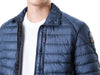 PARAJUMPERS Luna Logo Patch Kragen Daunennederjacke (C-Blau) D02 0300 115029257 [P]