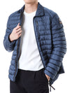 PARAJUMPERS Luna Logo Patch Kragen Daunennederjacke (C-Blau) D02 0300 115029257 [P]