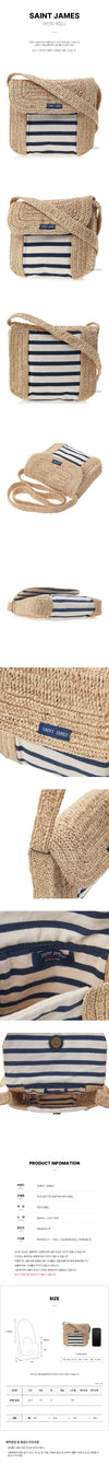 Saint James Natural Raffia Pouch SS25 136221171 [P]