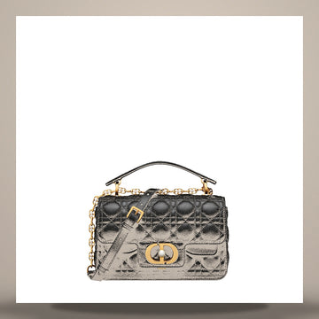 Dior Jolie Small Top Handle Bag Black Cannage Calfskin M9271UBHI_M900 158666176 [P]