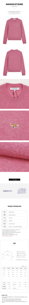 MAISON KITSUNE Damen Baby Fox Lambswool Strickpullover FW25 148395105 [P]