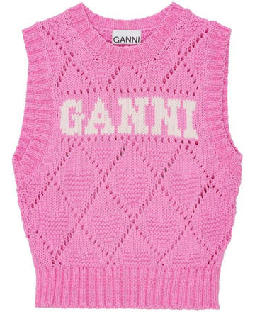 GANNI Rosa Strickweste K2317 295 151058537