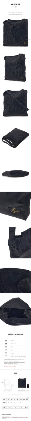 Needles Python Jacquard Shoulder Bag Black SS25 134049133 [P]