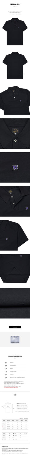 NEEDLES Polyester-Pique-Shirt für Herren Schwarz SS25 134049487 [P]