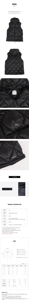 ROA RBMW0493FA327 BLK0001 FW25 Herren Nuna Steppweste 148395151 [P]