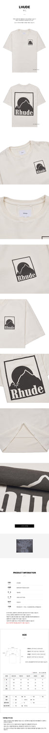 RHUDE Moonlight Badge T-Shirt Herren 0241 SS25 03012 132698917 [P]