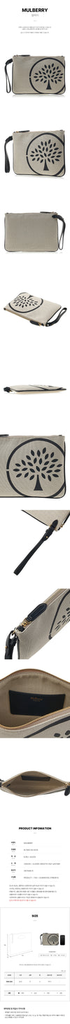 MULBERRY RL7860 182 H535 Damen Canvas Pouch 76416470 [P]