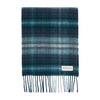 JOHNSTONS OF ELGIN エルギンのジョンストンズ ソフト ブラッシュ チェック カシミヤ マフラー RU7632 BLUE (ユニセックス) 147309358 [P]