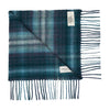 JOHNSTONS OF ELGIN エルギンのジョンストンズ ソフト ブラッシュ チェック カシミヤ マフラー RU7632 BLUE (ユニセックス) 147309358 [P]