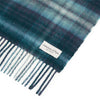 JOHNSTONS OF ELGIN エルギンのジョンストンズ ソフト ブラッシュ チェック カシミヤ マフラー RU7632 BLUE (ユニセックス) 147309358 [P]