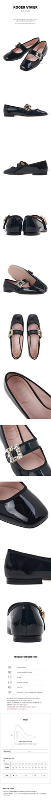 ROGER VIVIER Strass Schnalle Flachschuhe 132697591 [P]