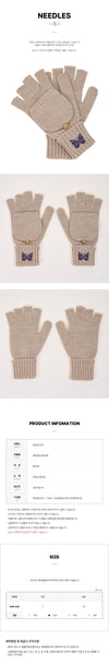 NEEDLES Herren Merinowoll-Convertible-Handschuhe 152756679 [P]