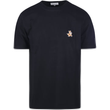 MAISON KITSUNE スピーディー フォックス パッチ Tシャツ ブラック MM00125KJ0008 P199 150393058