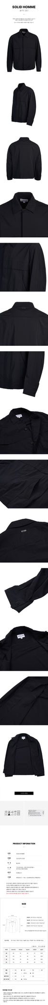 SOLID HOMME Men's Black Zip-Up Jacket 76656061 [P]