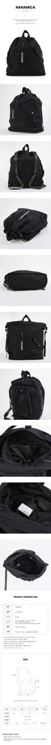 NANAMICA S25FU040E K FW25 Unisex Nylon Rucksack 147312208 [P]