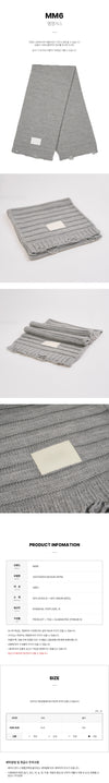 MAISON MARGIELA ニットウールマフラー 153373325 [P]
