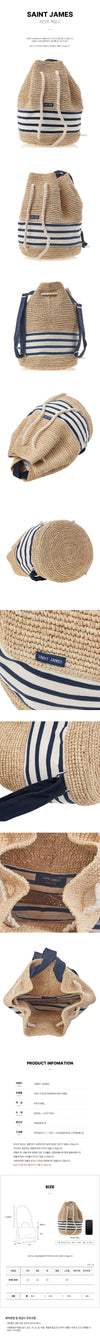 Saint James Natural Raffia Backpack SS25 136221173 [P]