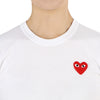 COMME DES GARCONS [Kratz] Rotes Patch Damen T-Shirt AZ T107 051 2 159297868 [P]