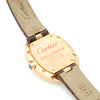 Cartier Small Rose Gold Leather Strap Watch W8000007 156159002 [P]