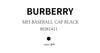 Burberry Monogram Cotton Baseball Cap Black Unisex 160928508 [P]