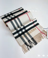 BURBERRY Contrast Check Cashmere Scarf 161767080 [P]