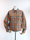 BURBERRY チェック シャツ 80843101 ブラウン 160616610 [P]