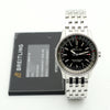 BREITLING Navitimer 38 Medium Herren Stahl Uhr Schwarz Zifferblatt Automatikuhr 2019 147575613 [P]