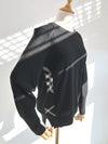 BURBERRY Meigan Wolle Check Damen Strickpullover _ BLACK 40513391 77204301 [P]