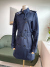 Burberry Harbourne Half Trench Coat - Navy 80192541 39321294 [P]