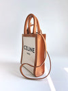 CELINE Mini Cabas Vertical Tasche aus Canvas mit Lederbesatz 193302BNZ 02NT 145497353 [P]