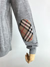 BURBERRY Frauen Wollstrickpullover mit Check-Patch 160078825 [P]