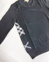 BURBERRY Meigan Wolle Check Damen Strickpullover _ BLACK 40513391 77204301 [P]