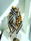 Burberry Leopard Silk Scarf 144159837 [P]